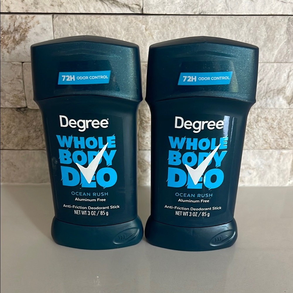 Lot of two brand new Degree Men Whole Body Deodorant Stick Ocean Rush Scent